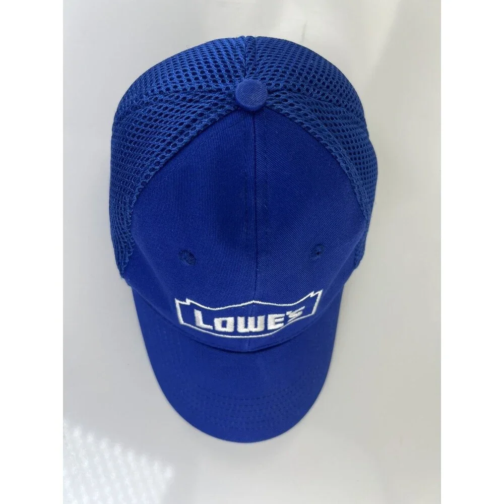 Lowes Hardware Ball Cap Baseball Hat Uniform Embroidered Logo Mesh Back Hat